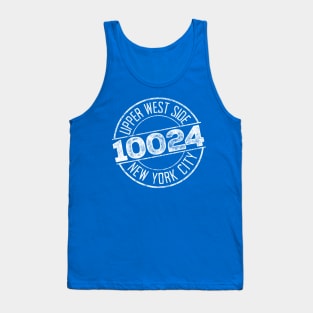 Upper West Side 10024 (White print) Tank Top
